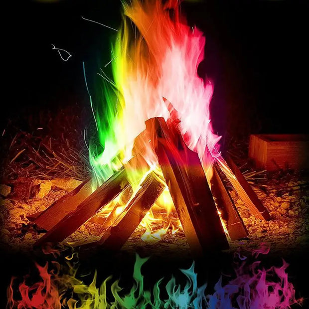 Fire Colorful Flames Powder Bonfire Trick